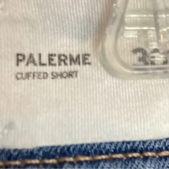 Hudson Jeans Pallerme Knee Cuffed Denim Longer Shorts, High Waist - Picture 7 of 12